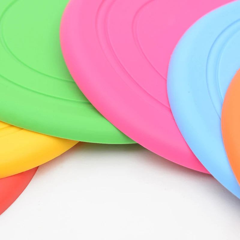 1pcs Funny Silicone Flying Saucer Dog Cat Toy Dog Game Flying Discs Resistant Chew Puppy Training Interactive Pet Supplies New