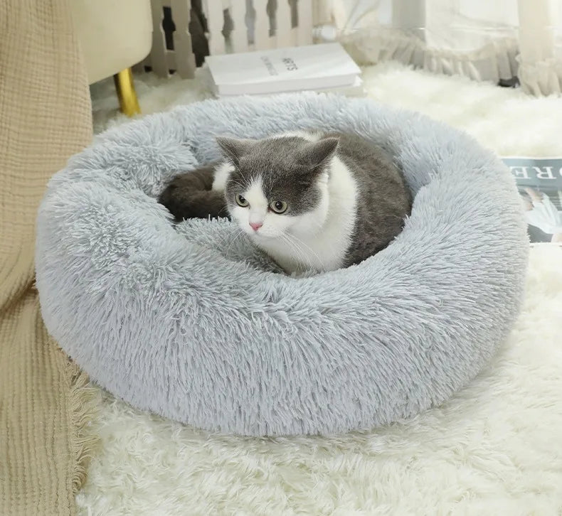Plush Round Pet Bed for Cats50CM