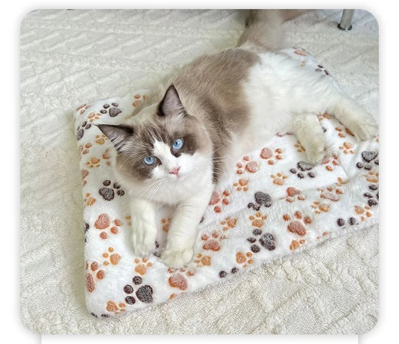 Colchoneta de franela para dormir para mascotas, cama para perros, arena para gatos, cama para cachorros, sofá para perros, colchón encantador, cojín para perros pequeños y grandes, manta, suministros para mascotas