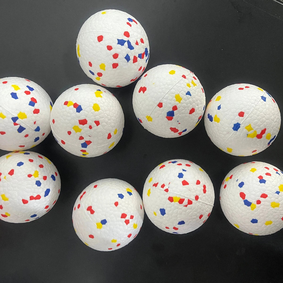 1/3/6/9Pcs Bite Resistant Solid Dog Ball Toys for Small Large Dogs High Elasticity E-TPU Pet Chew Ball Toy Interactive Puppy Toy