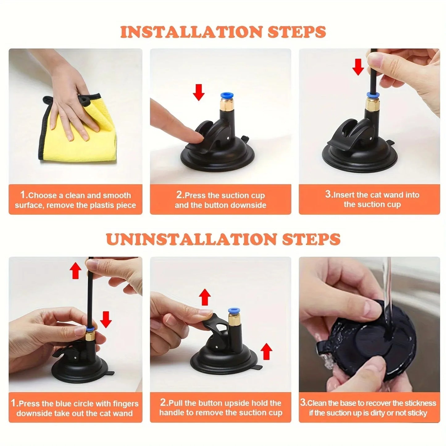 Juguete interactivo para gatos con campana y plumas, con ventosa larga para emocionantes aventuras de juego. El mejor juguete para gatos.