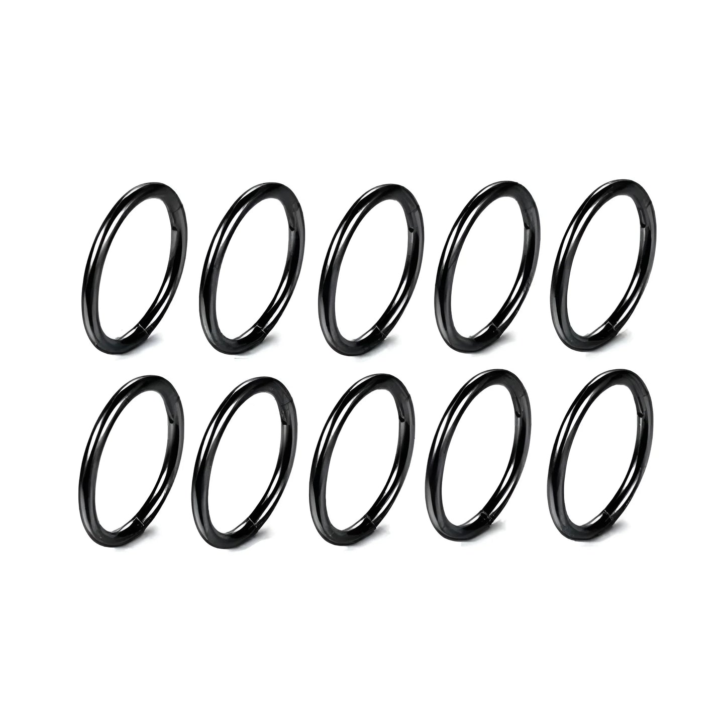 5/10Pcs 16G Nose Ring Hoop Stainless Steel Hinged Nose Rings Septum Clicker Tragus Helix Cartilage Daith Rook Earring Piercing