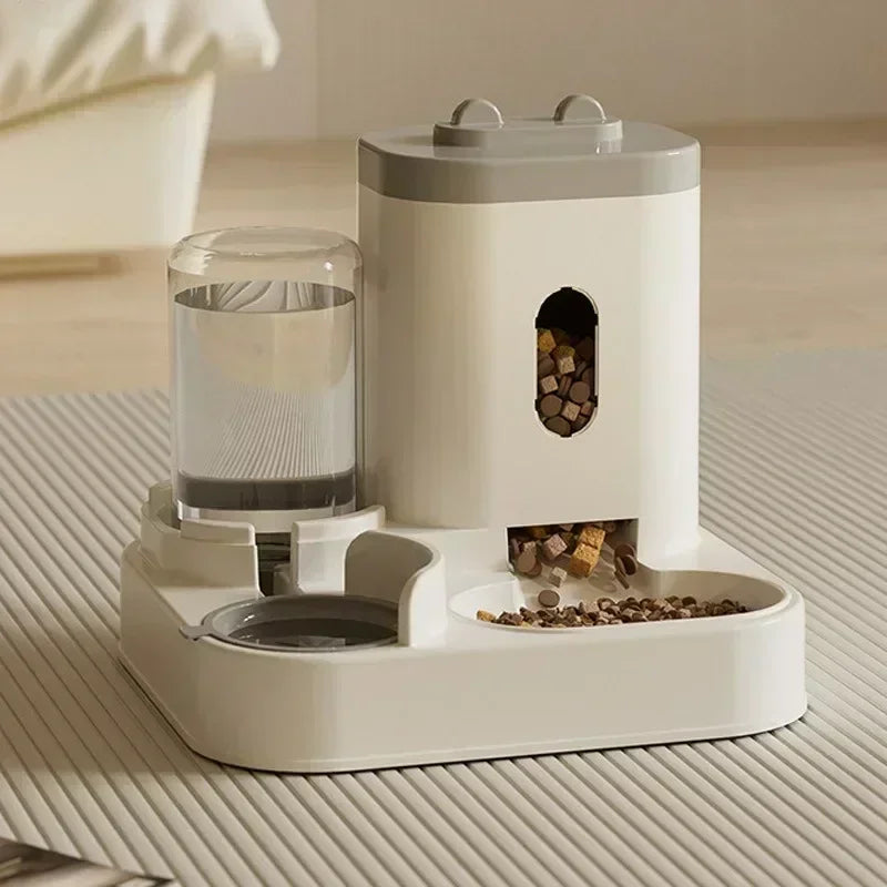 1PC Automatic Feeder Cat Dog Food Bowl With Water Fountain Pet Large Capacity Raised Stand Dish Bowl For Cat Drinker Accessories