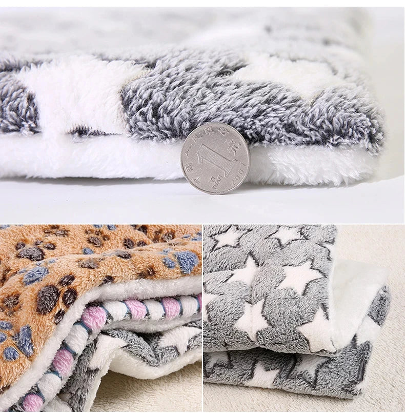 Colchoneta de franela para dormir para mascotas, cama para perros, arena para gatos, cama para cachorros, sofá para perros, colchón encantador, cojín para perros pequeños y grandes, manta, suministros para mascotas