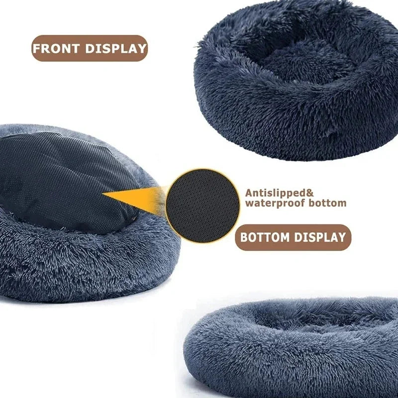 Plush Round Pet Bed for Cats50CM
