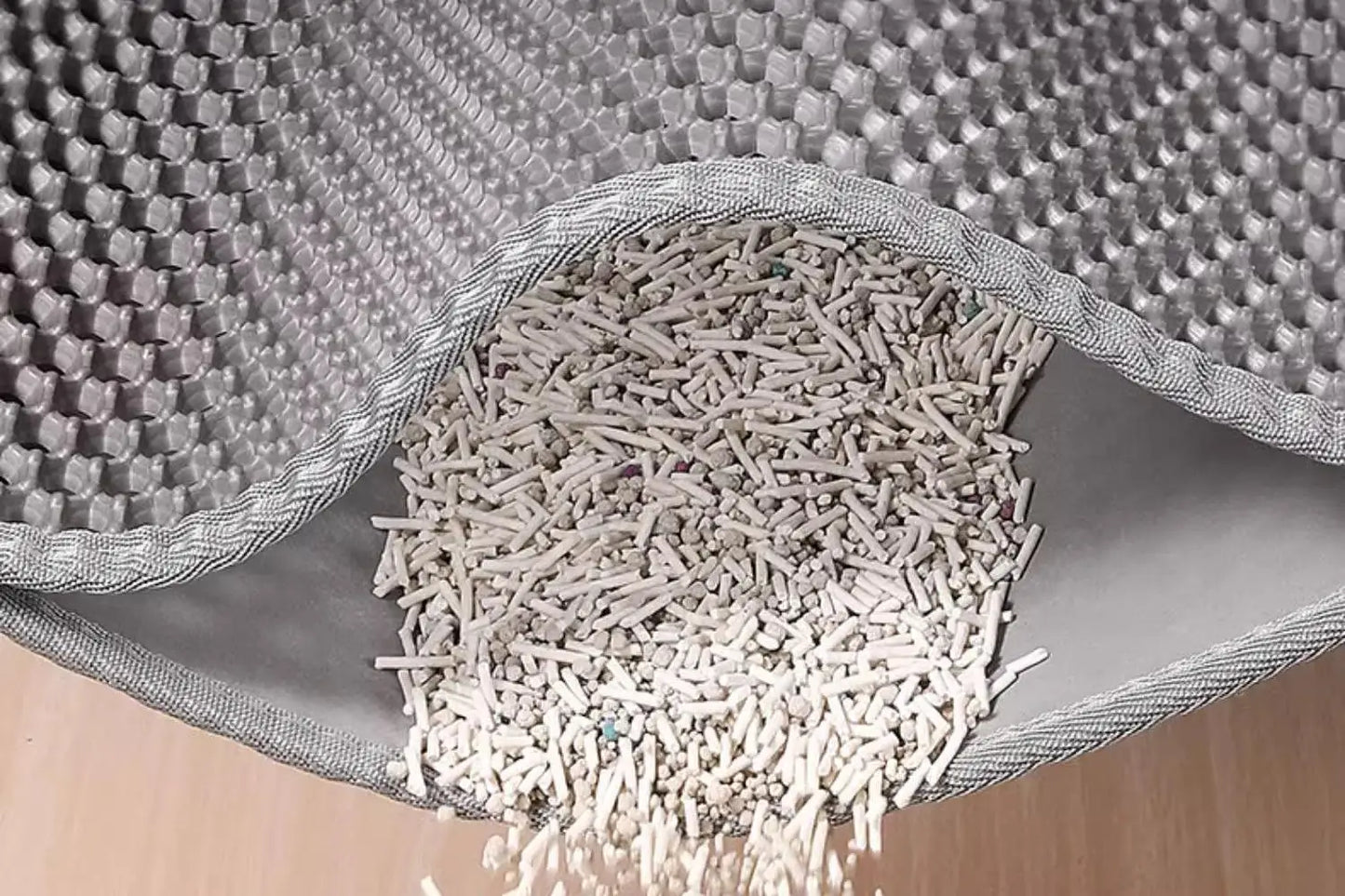Alfombrilla extragrande para arena de gatos, resistente, impermeable, de 2 capas, antideslizante, lavable, protector de suelo para mascotas, caja de arena, tapón de arena