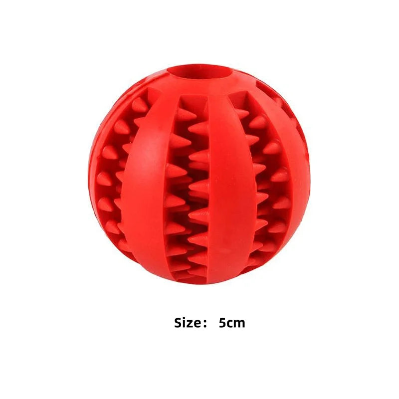 Pelota de juguete para perros, pelotas de goma interactivas, juguetes para masticar para cachorros, pelota para limpiar dientes de mascotas, comedero para gatos, pelotas de silicona para comer.