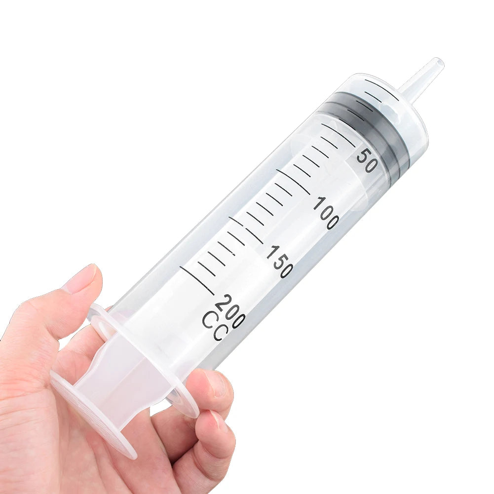 100ml-550ml Syringe Large Capacity With Multifunction 100cm Hose Pump Measuring Washable Injector For Pet Feeding Oil Glue Fluid