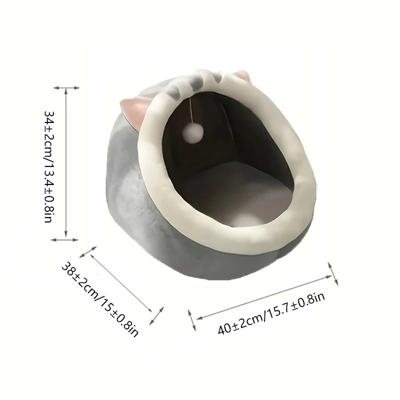 Cama para gatos de sueño profundo, cálida cesta para mascotas, acogedora casa para gatos, cojín para tumbona, tienda de campaña para gatos, tapete muy suave para perros pequeños, bolsa, cueva, cama para gatos