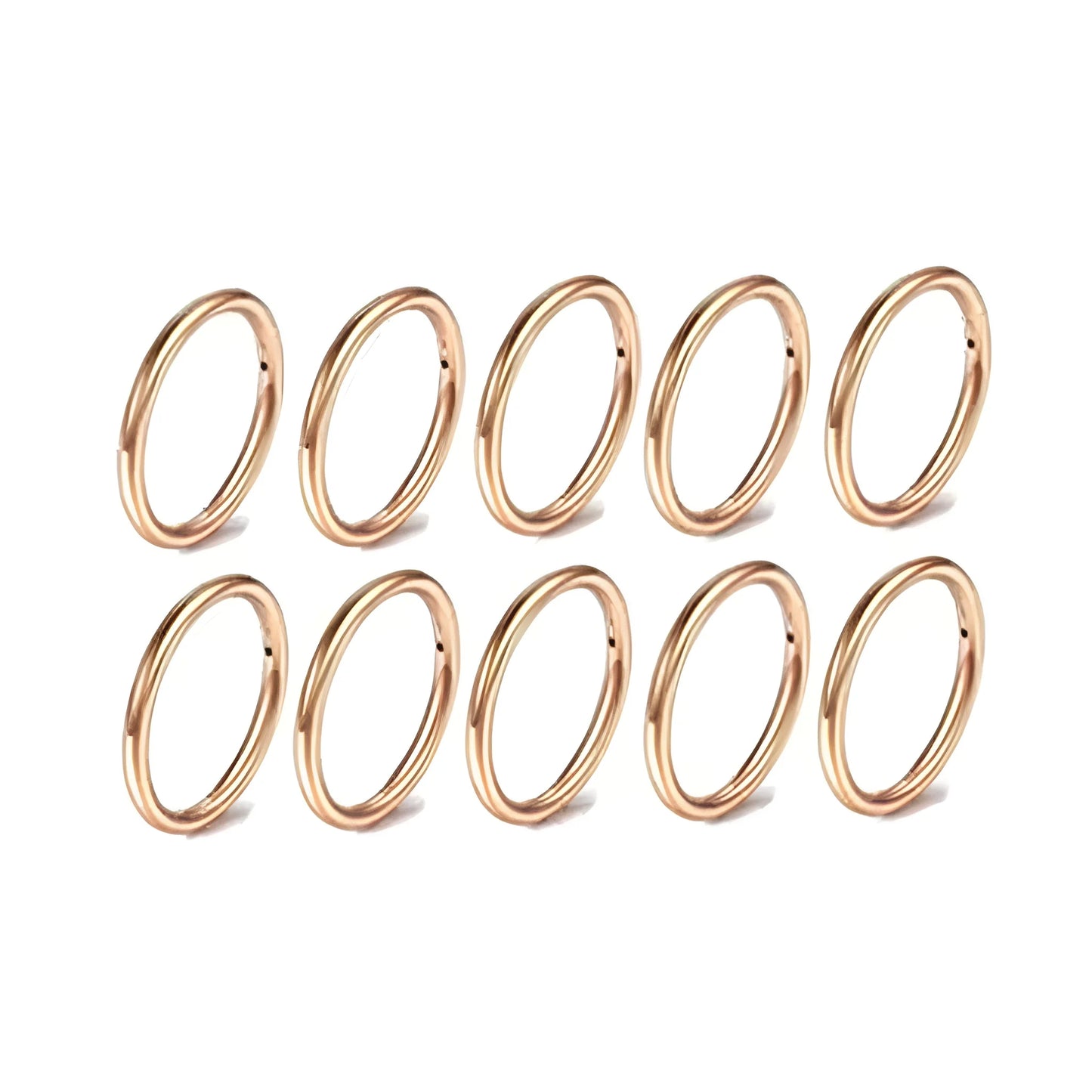 5/10Pcs 16G Nose Ring Hoop Stainless Steel Hinged Nose Rings Septum Clicker Tragus Helix Cartilage Daith Rook Earring Piercing