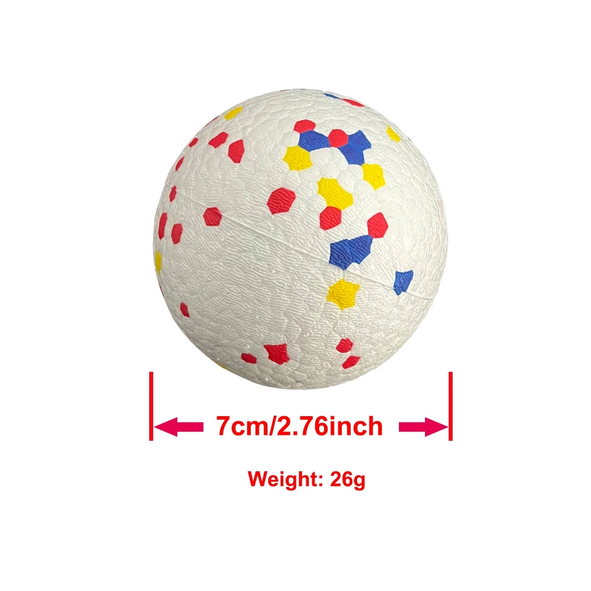1/3/6/9Pcs Bite Resistant Solid Dog Ball Toys for Small Large Dogs High Elasticity E-TPU Pet Chew Ball Toy Interactive Puppy Toy