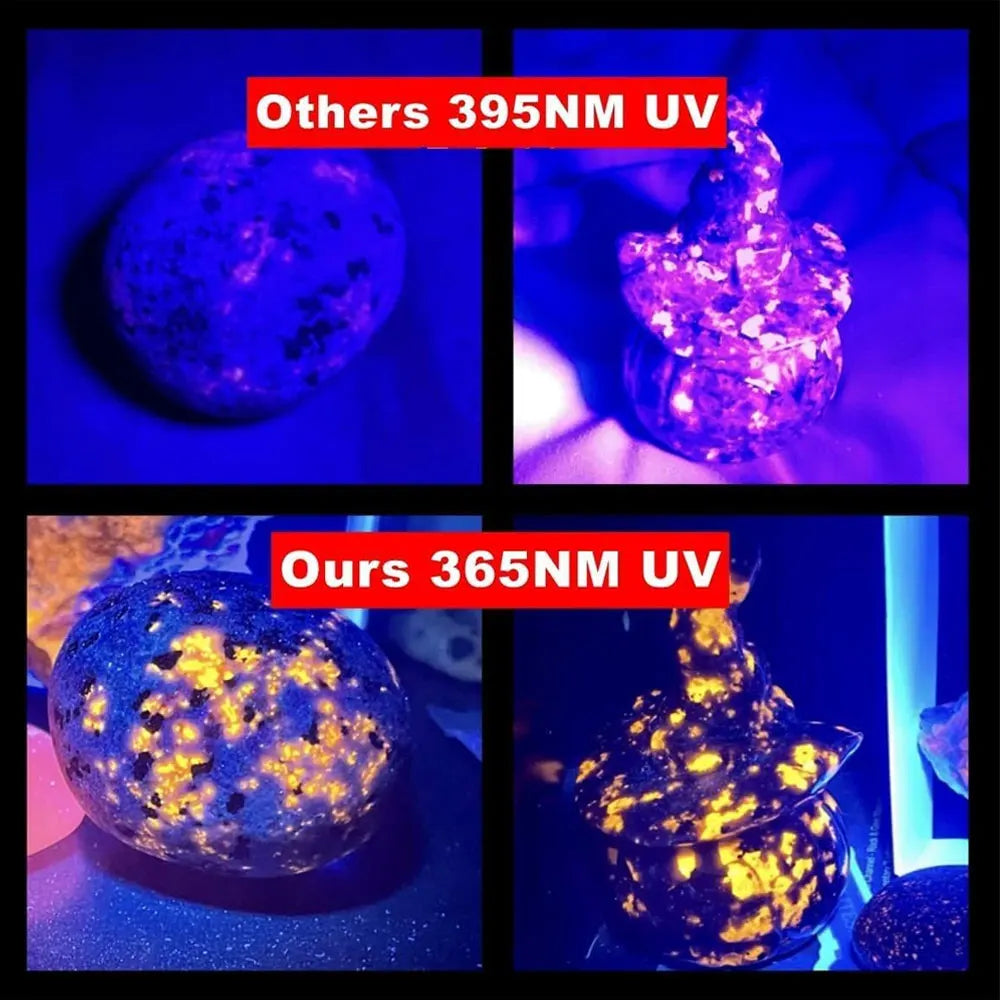 120W 6 * 4 core 365nm UV Flashlight Black Mirror 2-Mode Purple Light UV lamp Torch Pet Urine Stains bed bug Scorpions Detector