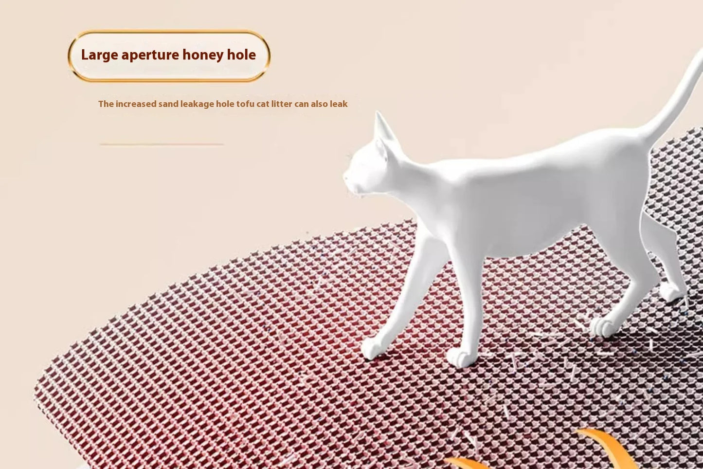 Alfombrilla extragrande para arena de gatos, resistente, impermeable, de 2 capas, antideslizante, lavable, protector de suelo para mascotas, caja de arena, tapón de arena