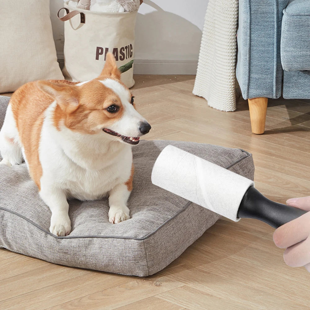 Sticky Lint Roller for Pet Hair Extra-Sticky Lint Roller for Dog Cat Hair Removal Clothes Furniture Cleaning Household Accessory
