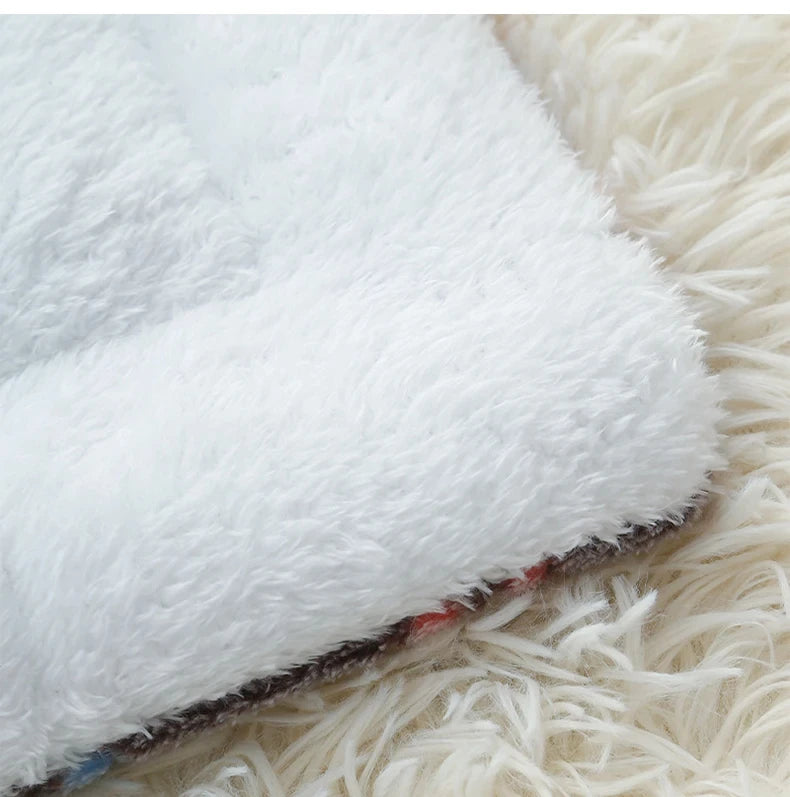 Colchoneta de franela para dormir para mascotas, cama para perros, arena para gatos, cama para cachorros, sofá para perros, colchón encantador, cojín para perros pequeños y grandes, manta, suministros para mascotas