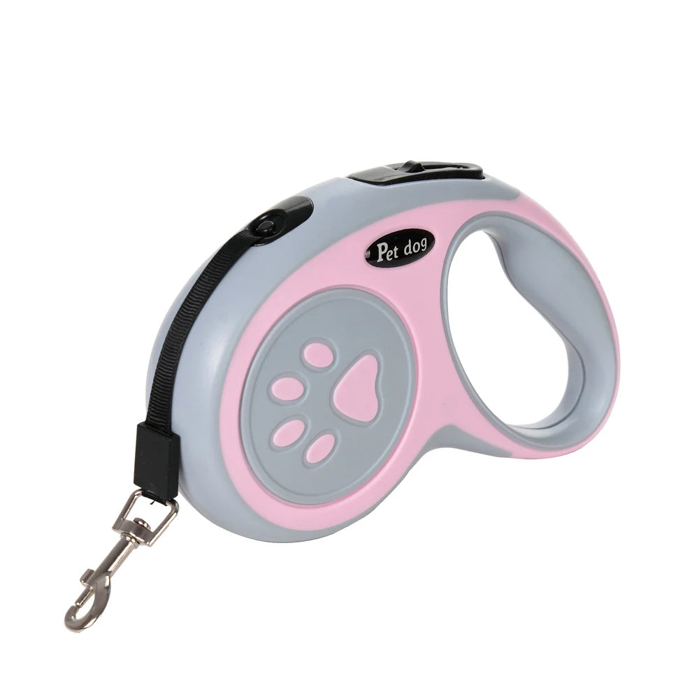 3m 5m Nylon Pet Dog Leash Automatic Retractable Extending Rope Puppy Walking Running Traction Roulette For Small Big Dogs Cats