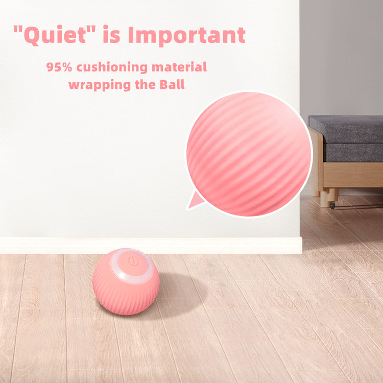 Pelota eléctrica para gatos, juguete inteligente con ruedas automáticas, interactivo para entrenar, juguete para jugar en interiores.