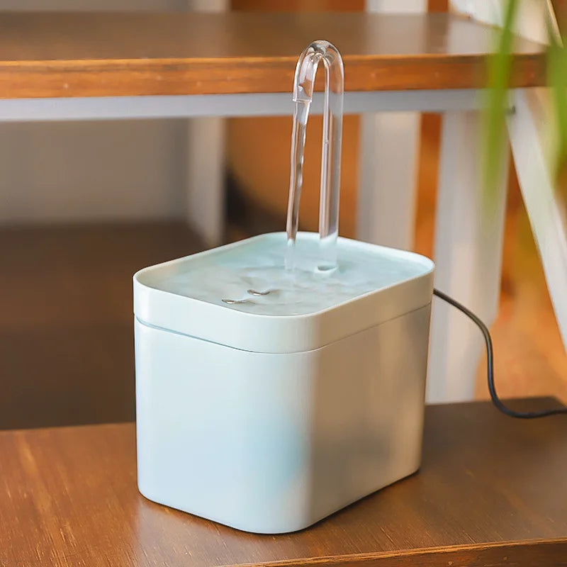 Ultra-Quiet Pet Water Fountain Auto Filter USB Electric Cat Dog Water Dispenser&Burnout Prevention Pump 1.5L Recirculate Filtrin