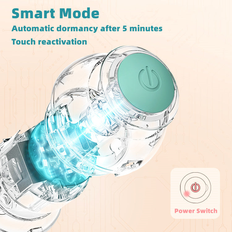 Pelota eléctrica para gatos, juguete inteligente con ruedas automáticas, interactivo para entrenar, juguete para jugar en interiores.