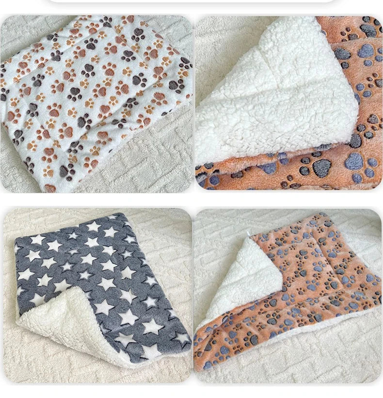 Colchoneta de franela para dormir para mascotas, cama para perros, arena para gatos, cama para cachorros, sofá para perros, colchón encantador, cojín para perros pequeños y grandes, manta, suministros para mascotas