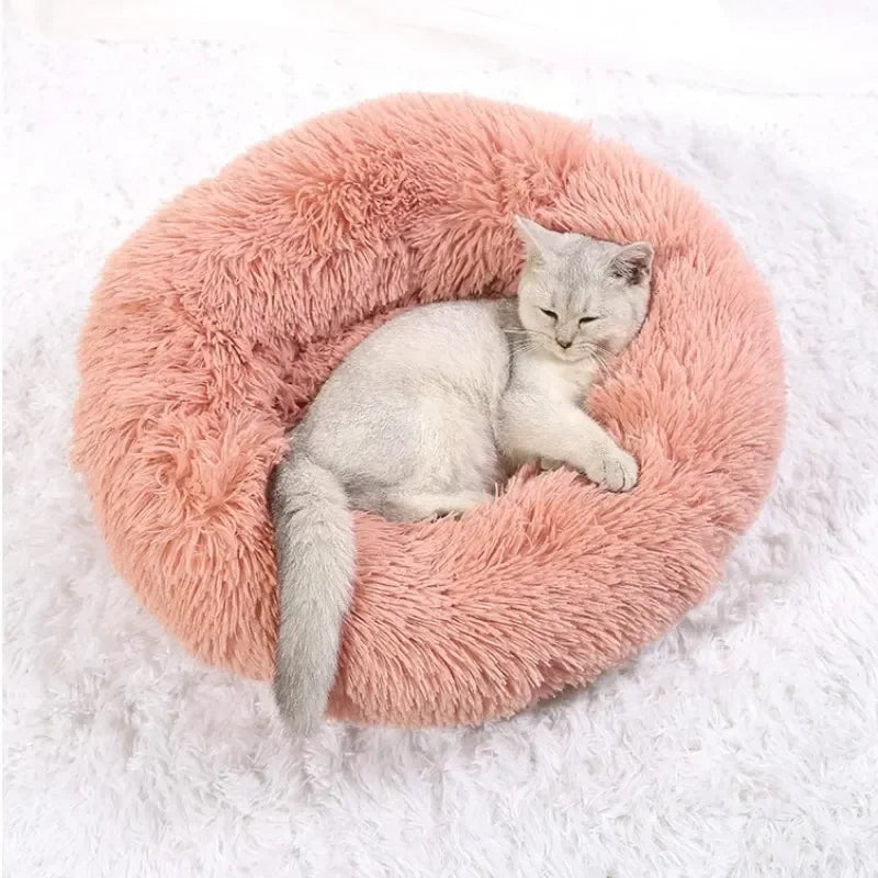 Plush Round Pet Bed for Cats50CM