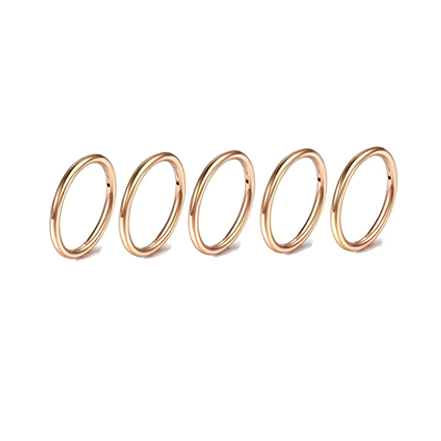 5/10Pcs 16G Nose Ring Hoop Stainless Steel Hinged Nose Rings Septum Clicker Tragus Helix Cartilage Daith Rook Earring Piercing