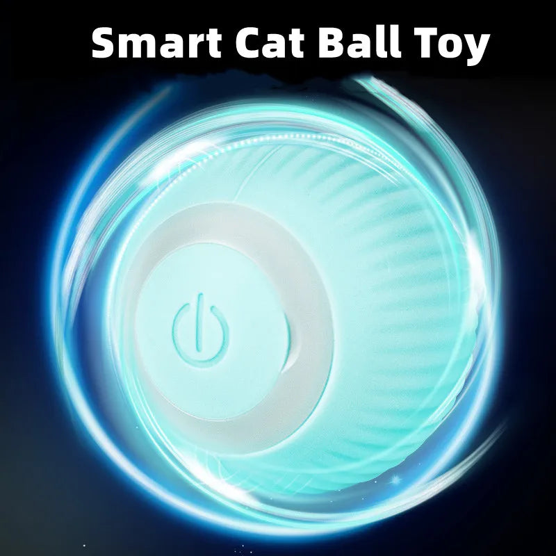 Pelota eléctrica para gatos, juguete inteligente con ruedas automáticas, interactivo para entrenar, juguete para jugar en interiores.