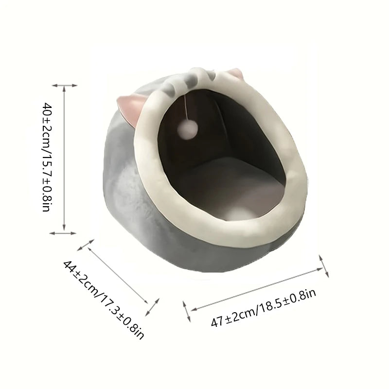 Cama para gatos de sueño profundo, cálida cesta para mascotas, acogedora casa para gatos, cojín para tumbona, tienda de campaña para gatos, tapete muy suave para perros pequeños, bolsa, cueva, cama para gatos