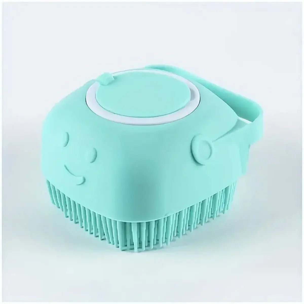 1 cepillo de baño suave para perros - Masaje suave con dispensador de champú - Cepillo de aseo para gatos eficiente para una limpieza eficaz de las patas