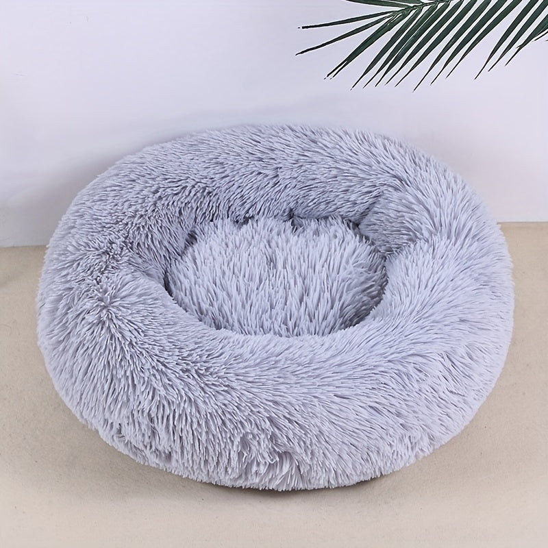 Plush Pet Nest Cat Dog Universal Round Nest Cat Mattress Soft Comfortable Bottom Non-slip Cat Nest