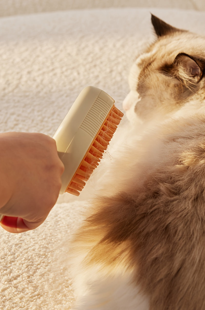 Pet Spray Massage Comb, Cat Steam Grooming Brush with Water Dispenser for Shedding Control
