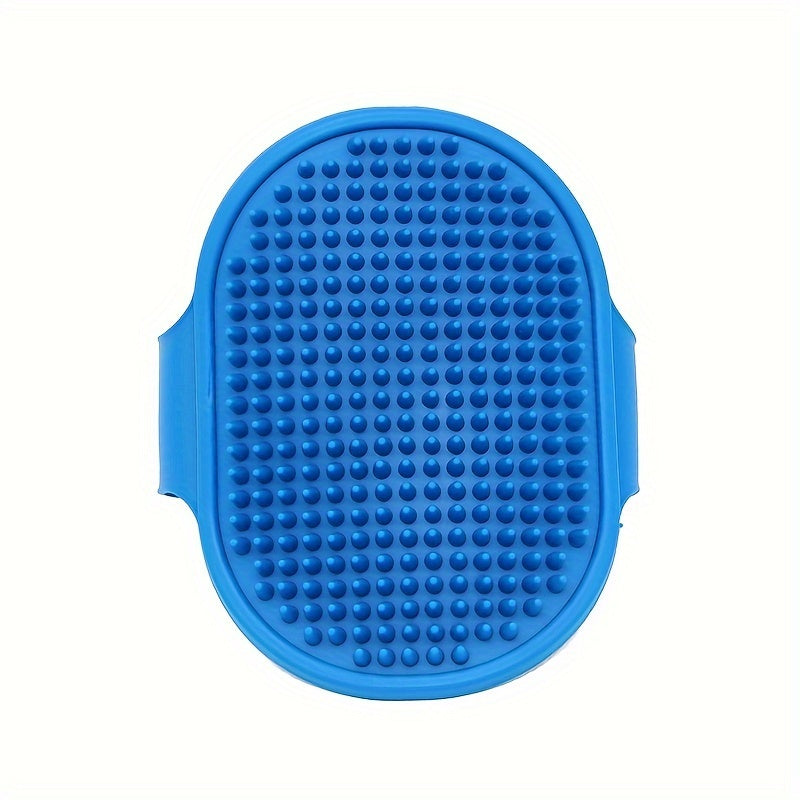 Pet Grooming Deluxe Shampoo Brush - Soft Silicone Massage Rubber Bathing Comb with Adjustable Circular Handle for Gentle Dog & Cat Washing, Easy Fur Detangling, and Relaxing Spa Experience - Ideal for Pet Owners and Groomers