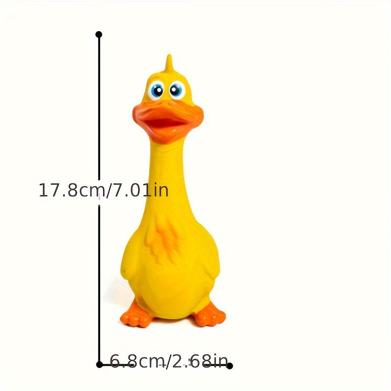1/3pcs Pets Dog Toys Screaming Chicken Squeeze Sound Toy Rubber Duck Squeaky Chew Bite Resistant Toy Puppy Training Duck/chicken Design Dog Chew Toys, Tough Squeaky Dog Grinding Teeth Toys