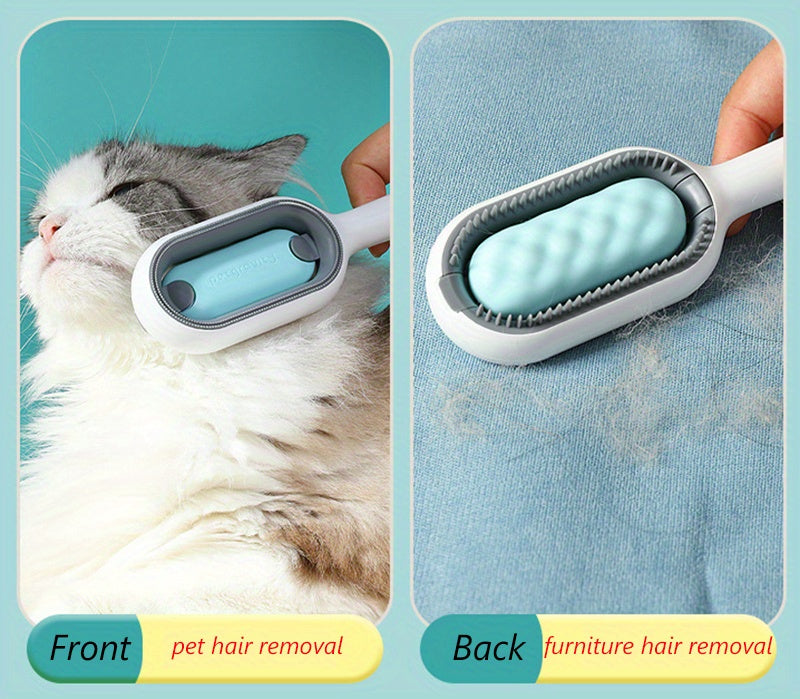 Pet Brush With Water Double Sided Hair Removal Brushes For Cat Dog Pet Grooming Comb Kitten Brush