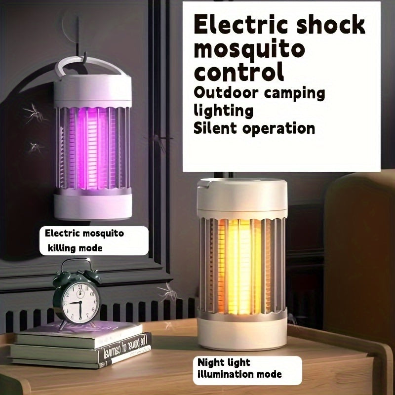 1pc Electric Mosquito Repellent Lamp - Silent, Non-Radiative, Effective Insect Catcher and Repellent for Household, Apartment, College Dorm Essentials - Pest Control, Household Gadget, Easy to Use, No Chemicals, Safe for Fami