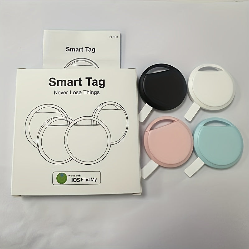 4pcs GPS Smart Anti-Loss Trackers, Real-Time Tracking, No Installation Required, Suitable for Pets, Bags, Luggage, Bicycles, And Cars, Compatible with The Find My App on Ios, Worry-Free Anti-Loss.