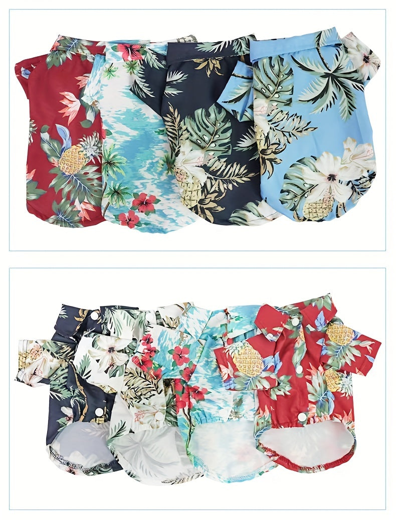 Small Breed Pet Shirt - Breathable Thin Summer Clothing for Cats and Dogs - Hand Wash Only, All-Season Wear for Spring and Autumn