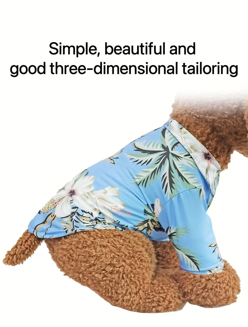 Small Breed Pet Shirt - Breathable Thin Summer Clothing for Cats and Dogs - Hand Wash Only, All-Season Wear for Spring and Autumn