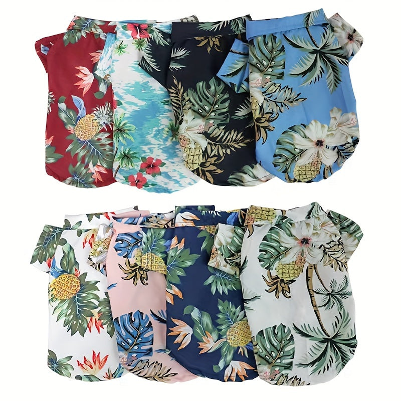 Small Breed Pet Shirt - Breathable Thin Summer Clothing for Cats and Dogs - Hand Wash Only, All-Season Wear for Spring and Autumn