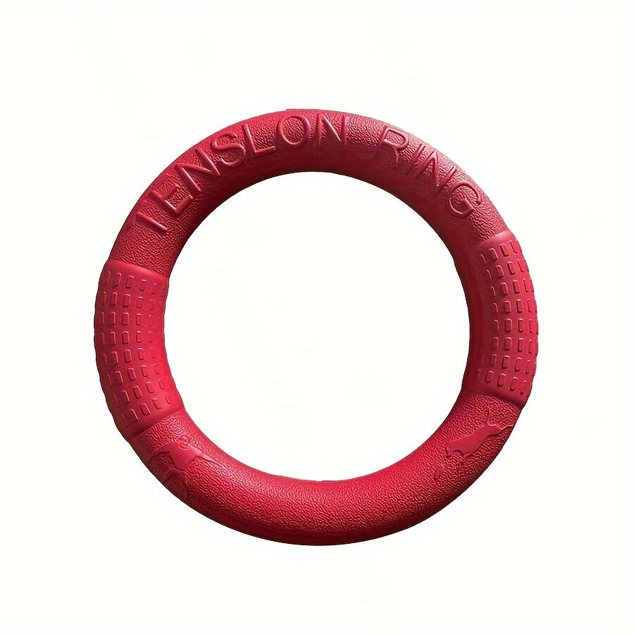 1pc Durable Dog Flying Discs - Interactive Pet Toys For Training, Pulling, And Chewing - Floats On Water