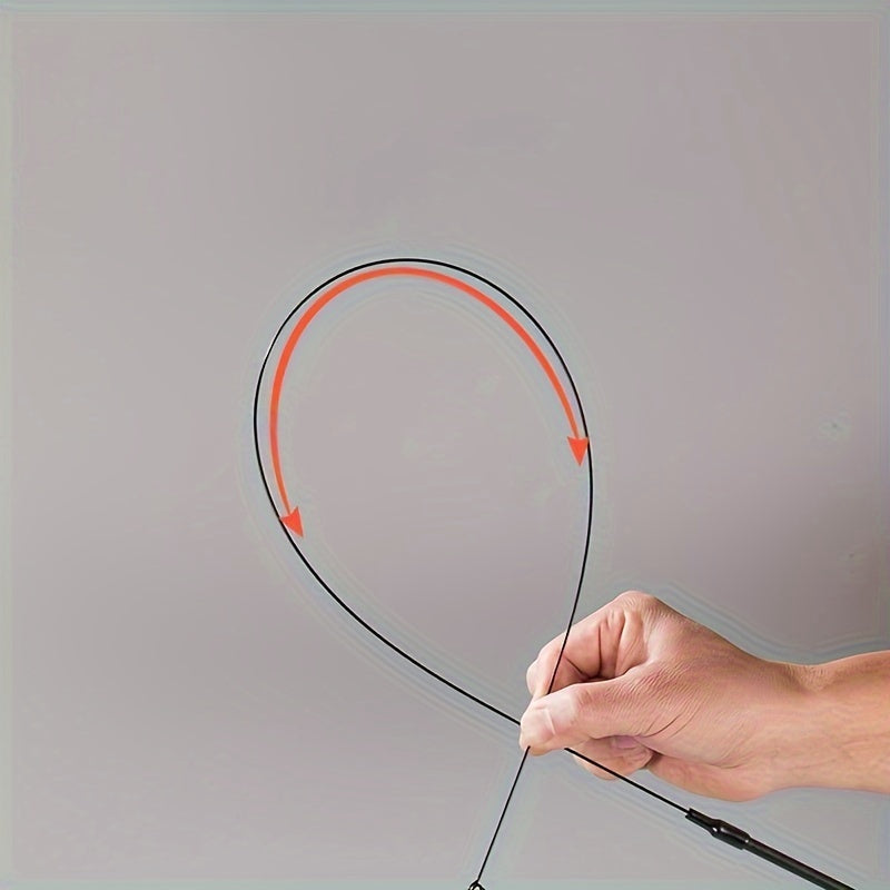 Interactive Cat Teaser Toy with Strong Suction Cup Base, Flexible Wire Rod, Self-Amusement Pet Stick for All Cats