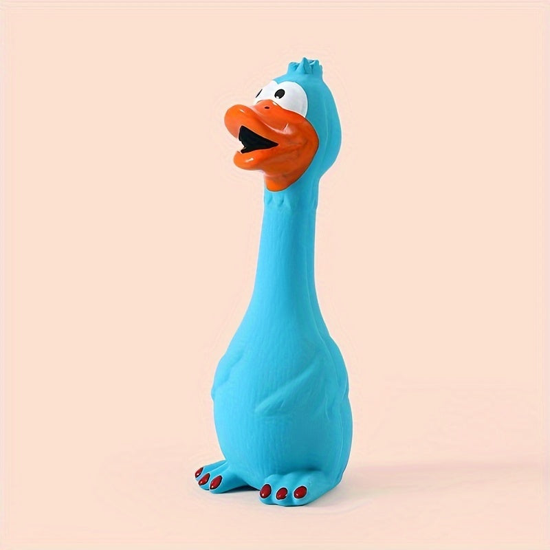 1/3pcs Pets Dog Toys Screaming Chicken Squeeze Sound Toy Rubber Duck Squeaky Chew Bite Resistant Toy Puppy Training Duck/chicken Design Dog Chew Toys, Tough Squeaky Dog Grinding Teeth Toys