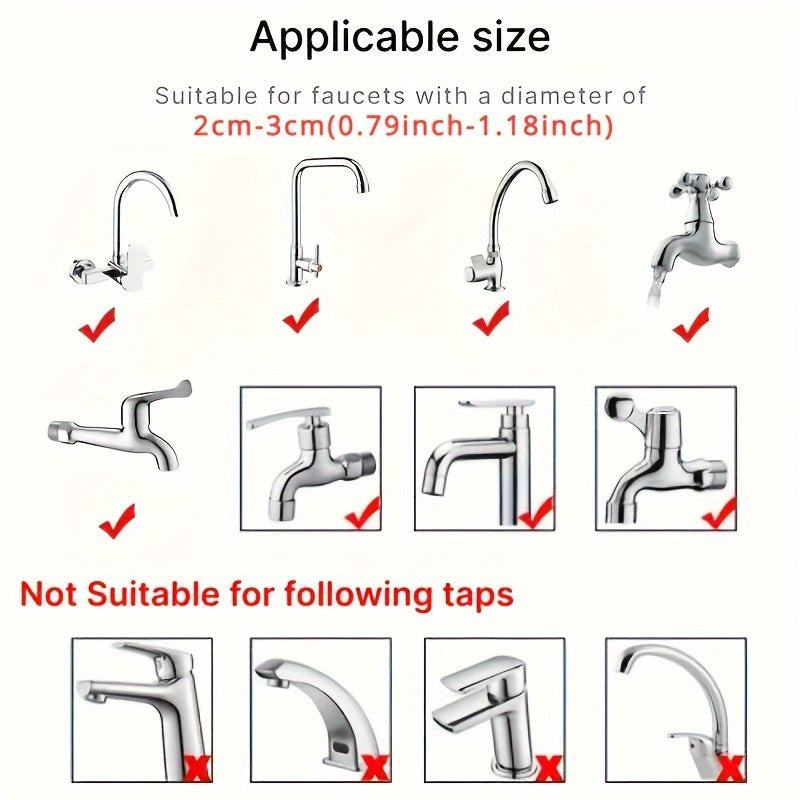 1 Set Faucet Wash Hair Shower Pet Cat Shower Faucet Sprayer, Multi-purpose Faucet, Plug And Play Shower Nozzle