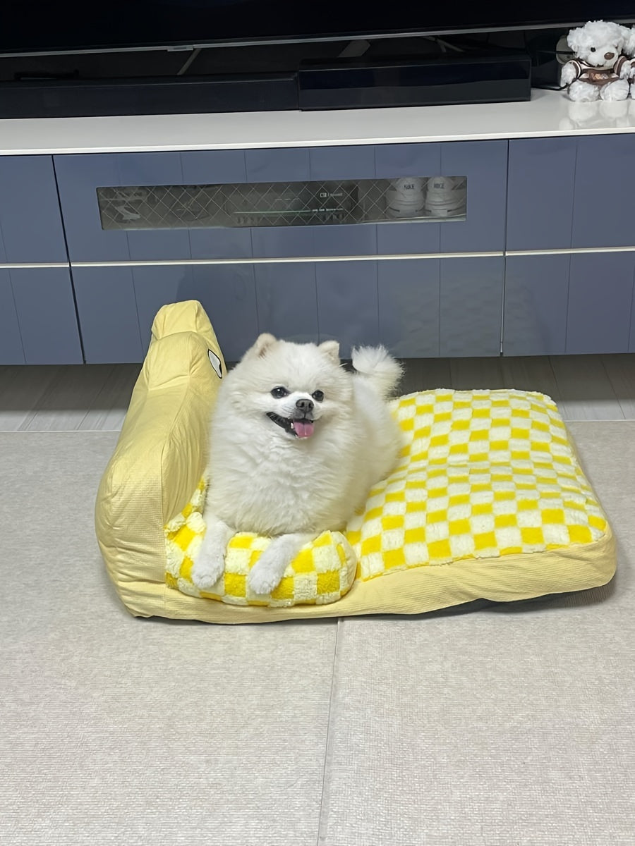 A Cozy And Washable Dog Bed for Pets, Suitable for Autumn And Winter, That Provides Warmth And Comfort, Also Serving As a Cat Nest for All Seasons.