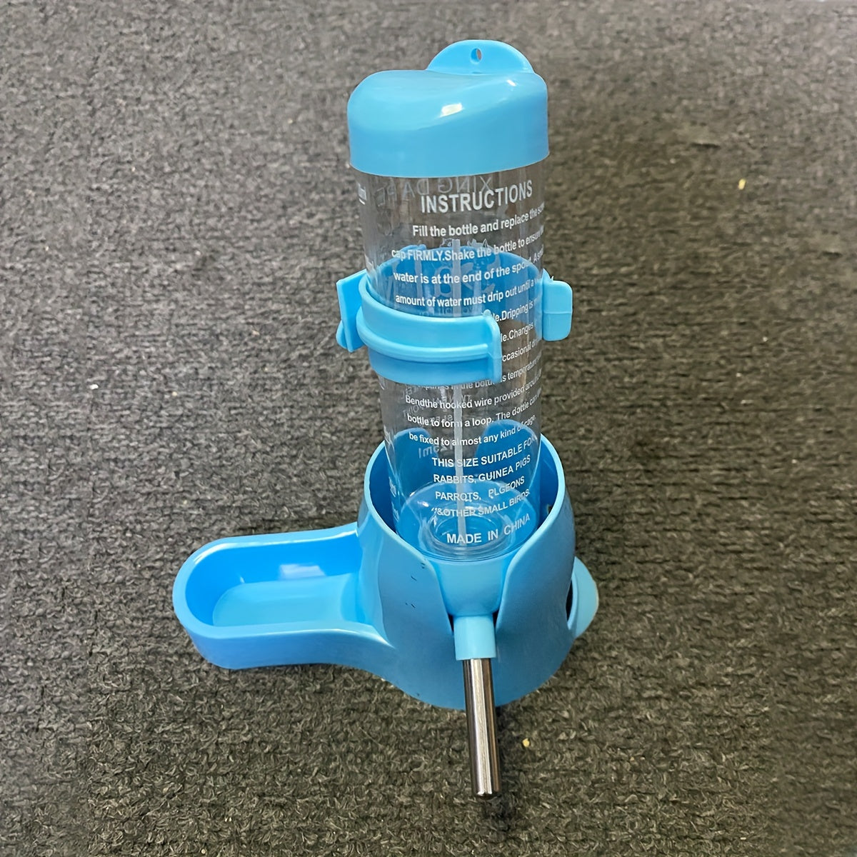 3-in-1 Hamster Water Dispenser, 2.71oz/4.23oz Plastic Feeder for Small Pets, Hamster, Sand Rat, Flower Branch Mouse