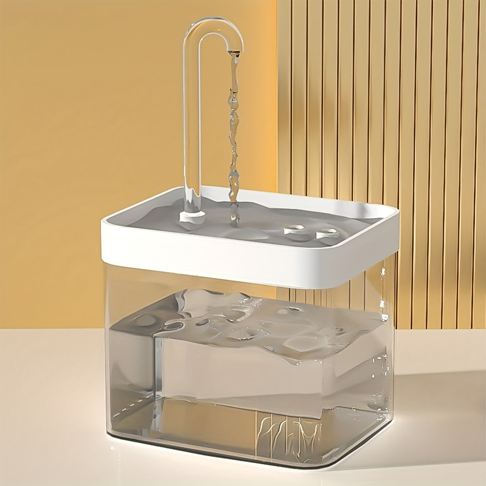 Cat Water Fountain, Pet Water Fountain With Faucet Design For Indoor Cats, Automatic Circulation Cat Water Drinking Dispenser