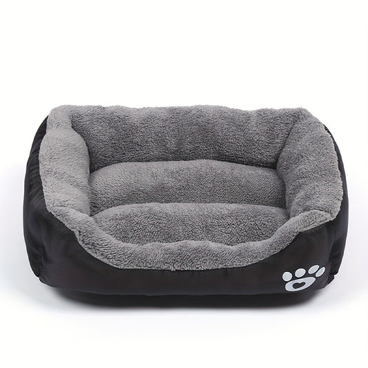 1pc Warm Nest For Pets In Winter, Candy Colored Square Nest, Warm Washable Pet Nest With Fleece Is Suitable For Small And Medium-sized Dogs And Cats To Sleep In Winter Christmas Gift