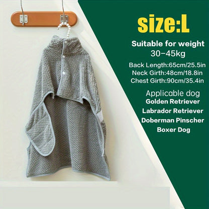 [1 Microfiber Body Towel] 1pc Microfiber Body Towel, Pet Bath Towel Drying Coral Fleece Bath Towel, Water Absorbent Quick-drying Dog Bathrobe