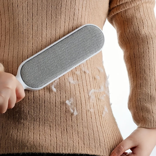 [No Electricity Needed Lint Remover] Reusable Lint Remover, Dual-Sided Pet Hair and Dust Brush, Manual Electrostatic Cleaning Tool, Durable Polypropylene, with No Electricity Needed for Clothes, Sofa, Furniture, Bedding, Carp