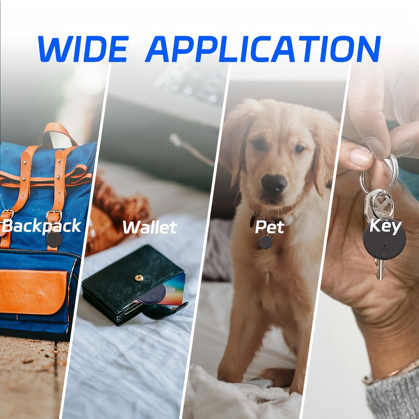 [6pcs Smart Tracker] 6pcs Smart Tracker, 365 Days Battery Life | iPad/iPhone/Android Compatible, Remote Camera Control & Alarm Anti-Loss Device for Keys/Wallet/Pets/Luggage (No Monthly Fee) 2025 New